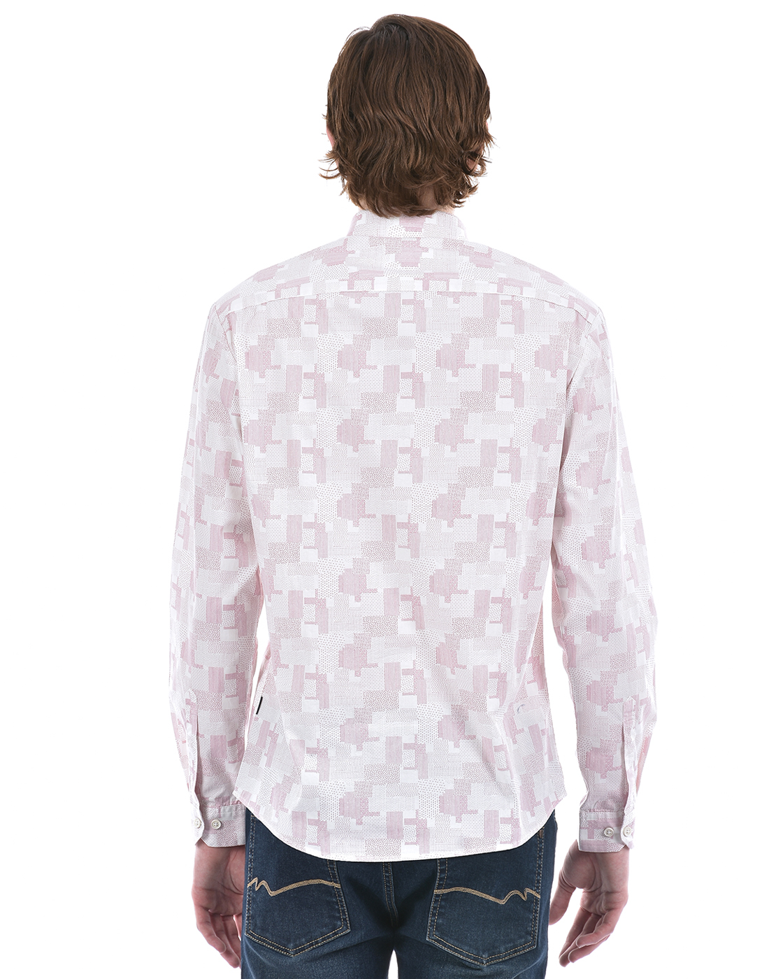 Numero Uno Men Graphic Print Pink Shirt